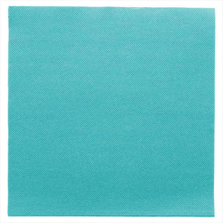 Serviettes ecolabel 'double point' 18g/m² 39x39cm bleu turquoise ouate - vendu par 1200 (PU 0,041€)