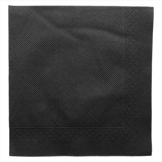 Serviettes ecolabel 4 plis 'quattro' 21g/m² 45x45cm noir ouate - vendu par 750 (PU 0,153€)