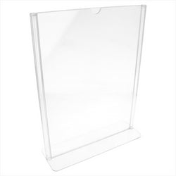 PORTE MENUS DE TABLE DIN-A4 21x29,7 CM TRANSPARENT PLASTIQUE PS - vendu par 10 unités (Prix unitaire = 6,5 euros)