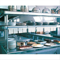 RACKS GLISPOLYSTYRENETS POUR COMMANDES 61x5,4 CM ARGENTE INOX - vendu par 1 unités (Prix unitaire = 8 euros)