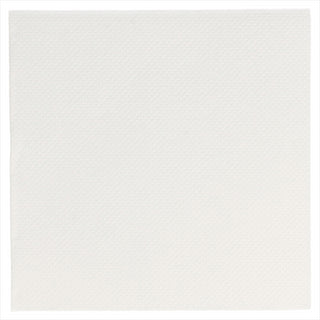 Serviettes ecolabel 'double point' 18g/m² 20x20cm blanc ouate - vendu par 2400 (PU 0,01€)