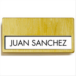 PLAQUES D'IDENTIFICATION 6,7x4 CM DORE PLASTIQUE - vendu par 25 unités (Prix unitaire = 1,95 euros)