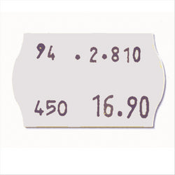 1000 U. ÉTIQUETTES POUR RÉFÉRENCE 141.06 / 141.07 2,6x1,6 CM BLANC ADHESIF - vendu par 20 unités (Prix unitaire = 1,65 euros)