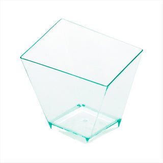 RÉCIPIENTS IRRÉGULIERS 57 ML 5,6x5,6 CM VERT D'EAU PLASTIQUE PS - vendu par 576 unités