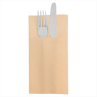 Serviettes kangourou 'ecolabel - double point' 18g/m² 39x40cm ivoire ouate - carton de 1400