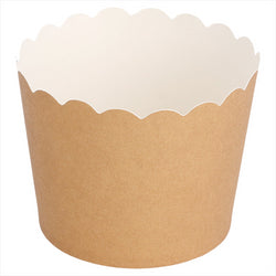 MUFFIN CUP Ø 5x4,5 CM MARRON CARTON - vendu par 4800 unités (Prix unitaire = 0,03 euros)