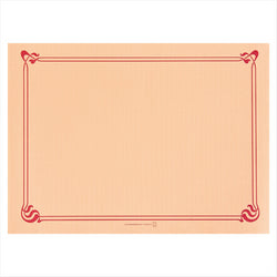 Sets de table 48 g/m² 31x43 cm saumon cellulose - vendu par 2000 (PU 0,0375€)