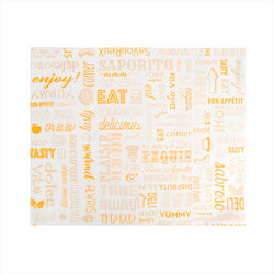 Emballages pour panier de présentation 'parole' 31x38cm orange ingraissable - vendu par 4000 (PU 0,028€)