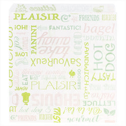 Sachet ouvert sur 2 côtés 'parole' 17x18cm blanc ingraissable - vendu par 500 (PU 0,0185€)