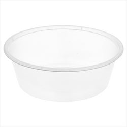 RÉCIPIENTS INJECTÉS MICRO-ONDABLES 225 ML Ø 11,5x3,7 CM TRANSPARENT PLASTIQUE PP
