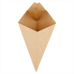 CORNETS AVEC LANGUETTES 100 G 275 G/M2 22x12,5 CM NATUREL KRAFT - vendu par 1600 unités (Prix unitaire = 0,083 euros)