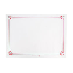 Sets de table bordeaux & gris 'maxim' 48 g/m² 31x43 cm blanc cellulose - vendu par 2000 (PU 0,028€)