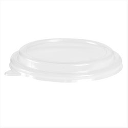 COUVERCLES POUR R?F. 204.07 COMPOSTABLE ET BIODEGRADABLE ? 16,3x3,5 CM TRANSPARENT PET