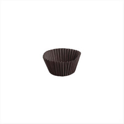 CAISSETTE PETITS FOURS 50 G/M2 Ø 2,4x2 CM CACAO INGRAISSABLE - vendu par 2000 unités (Prix unitaire = 0,005 euros)