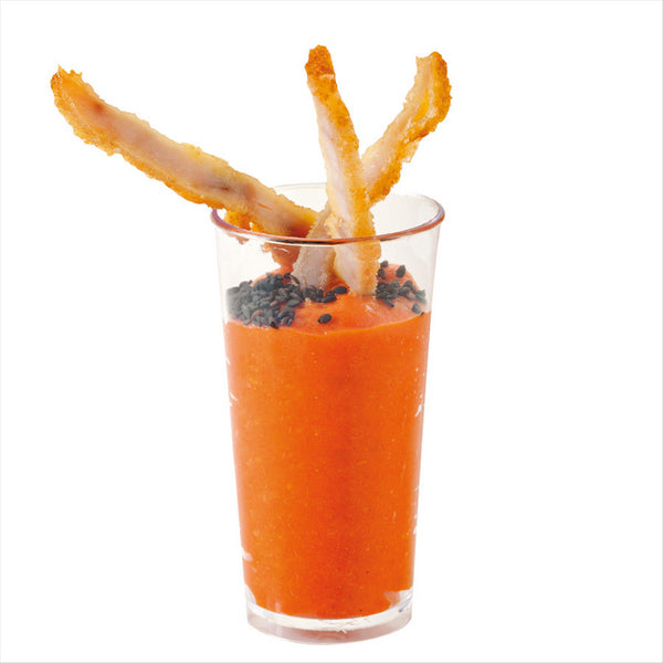 MINI VERRES TUBE INJECTÉES 80 ML Ø 4,5x8 CM TRANSPARENT PLASTIQUE PS - vendu par 500 unités