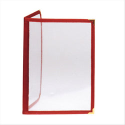MENU "AMÉRICAIN" DIN-A44 2 CORPLASTIQUE PS BORDEAUX PVC - vendu par 1 unités (Prix unitaire = 3 euros)