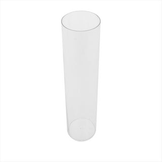 MINI VERRE INJECTÉ "TUBO" 130 ML Ø 4,5x10,5 CM TRANSPARENT PLASTIQUE PS - vendu par 200 unités