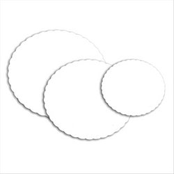 DISQUES PLATS PÂSTISSERIE Ø 29 CM BLANC CARTON - vendu par 250 unités (Prix unitaire = 0,097 euros)