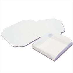 CARRÉS RAINÉS 19x19x2 CM BLANC CARTON - vendu par 250 unités (Prix unitaire = 0,065 euros)