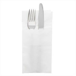 Serviettes kangourou ecolabel 2 plis 18g/m² 40x40cm blanc ouate - carton de 1000