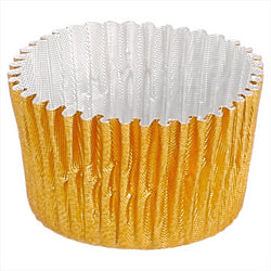 CAISSETTE PETITS FOURS Ø 2,4x1,7 CM DORE ALUMINIUM - vendu par 1000 unités (Prix unitaire = 0,026 euros)