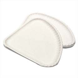 ASSIETTES TRIANGULAIRES À PIZZA 1/4 30x21 CM BLANC CARTON - vendu par 500 unités (Prix unitaire = 0,21 euros)