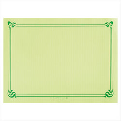 Sets de table 48 g/m² 31x43 cm vert anis cellulose - vendu par 2000 (PU 0,0375€)