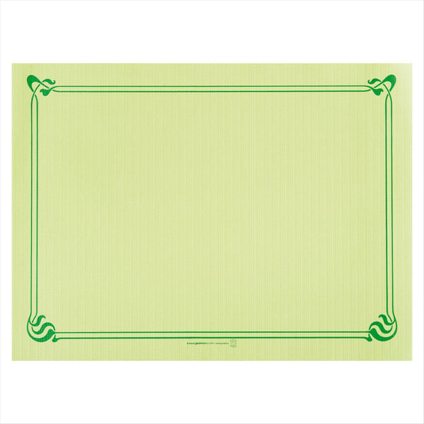 Sets de table 48 g/m² 31x43 cm vert anis cellulose - vendu par 2000 (PU 0,0375€)