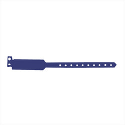 BRACELETS INVIOLABLES 25 CM BLEU PVC - vendu par 100 unités (Prix unitaire = 0,165 euros)