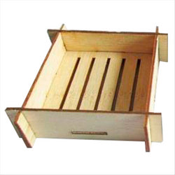 MINI RÉCIPIENTS POUR MISE EN BOUCHE 6,3x6,3x3 CM NATUREL BOIS BAMBOU - vendu par 400 unités (Prix unitaire = 0,43 euros)