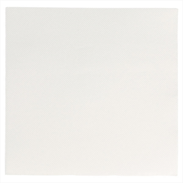 Serviettes ecolabel 'double point' 18g/m² 33x33cm blanc ouate - vendu par 1200 (PU 0,02€)