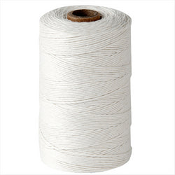 BOBINES DE FIL BOUCHERIE 200 G Ø 11 CM BLANC COTON - vendu par 5 unités (Prix unitaire = 3 euros)