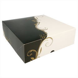 BOÎTES PATISSERIES SANS FENÊTRE 275 G/M2 23x23x7,5 CM BLANC CARTON - vendu par 200 unités (Prix unitaire = 0,39 euros)