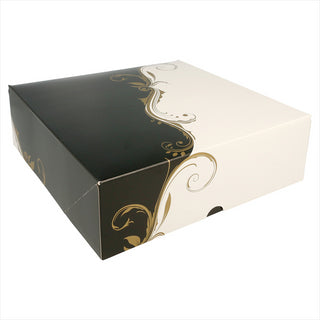 BOÎTES PATISSERIES SANS FENÊTRE 275 G/M2 23x23x7,5 CM BLANC CARTON - vendu par 200 unités (Prix unitaire = 0,39 euros)