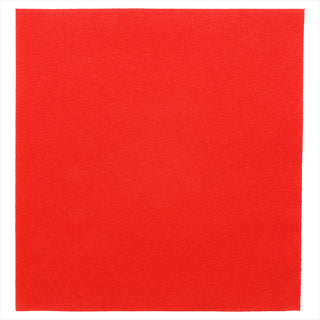Serviettes 55g/m² 40x40cm rouge airlaid style tissu - vendu par 700 (PU 0,154€)