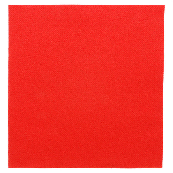 Serviettes 55g/m² 40x40cm rouge airlaid style tissu - vendu par 700 (PU 0,154€)