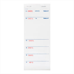 BLOC COMMANDES "BRASSERIE" 6 BONS 10x21 CM BLANC PAPIER - vendu par 160 unités (Prix unitaire = 1,45 euros)