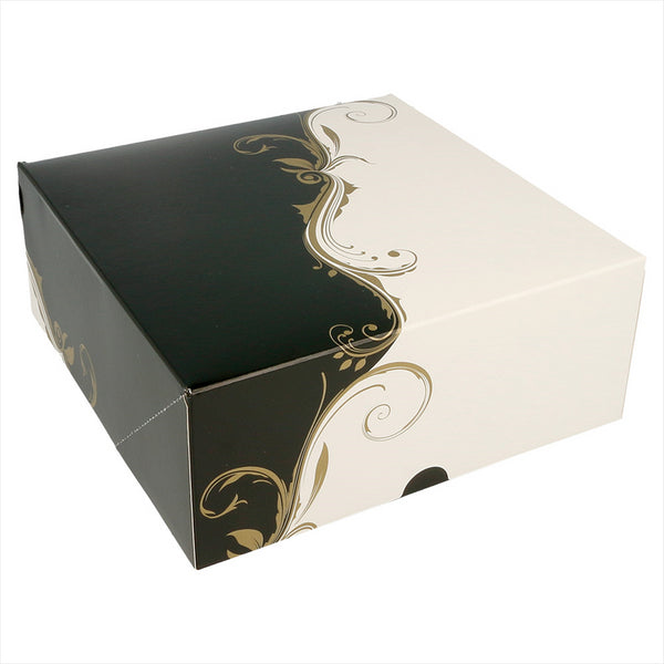 BOÎTES PATISSERIES SANS FENÊTRE 275 G/M2 18x18x7,5 CM BLANC CARTON - vendu par 200 (Prix unitaire = 0,31 euros)