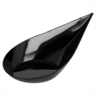 CUILLÈRES TAPAS 'GOUTTE' 10x5 CM NOIR PLASTIQUE PS - vendu par 1000 unités
