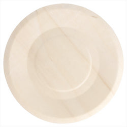 Assiettes rondes 'wood' ø 15,5x1 cm naturel bois - carton de 200 unités