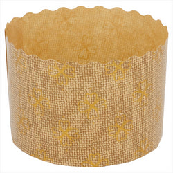 MOULES CUISSON PANETTONE Ø 7x5 CM MARRON CELLULOSE - vendu par 2000 unités (Prix unitaire = 0,12 euros)