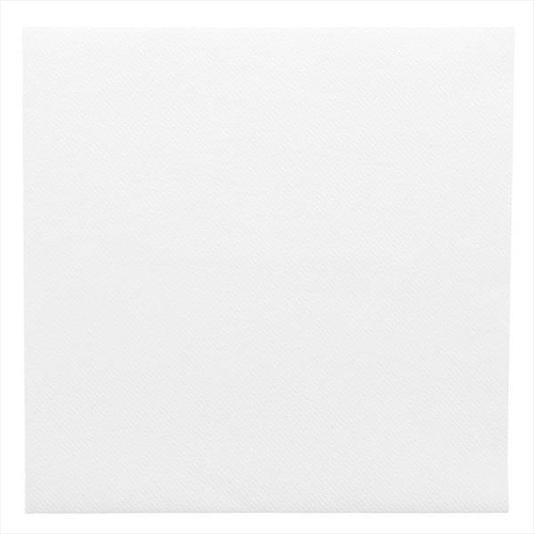 Serviettes 55g/m² 40x40cm blanc airlaid style tissu - vendu par 700 (PU 0,096€)