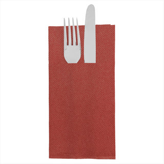 Serviettes kangourou 'ecolabel - double point' 18g/m² 39x40cm bordeaux ouate - carton de 1400