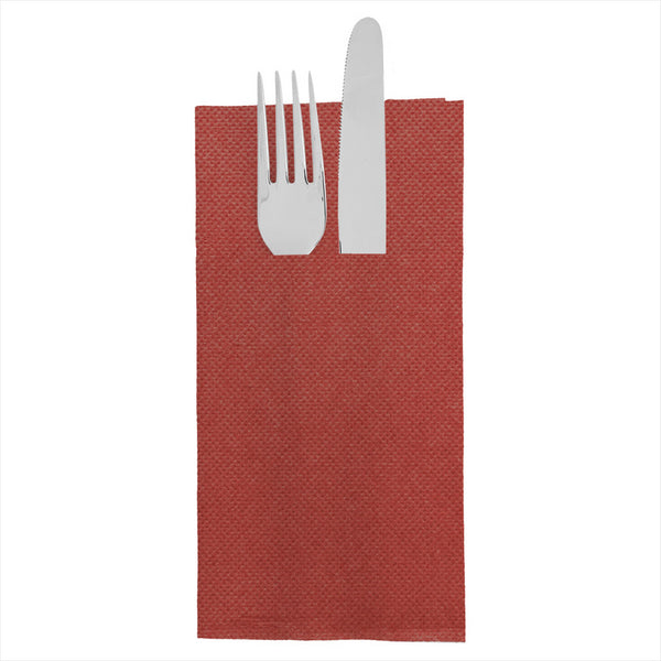 Serviettes kangourou 'ecolabel - double point' 18g/m² 39x40cm bordeaux ouate - carton de 1400