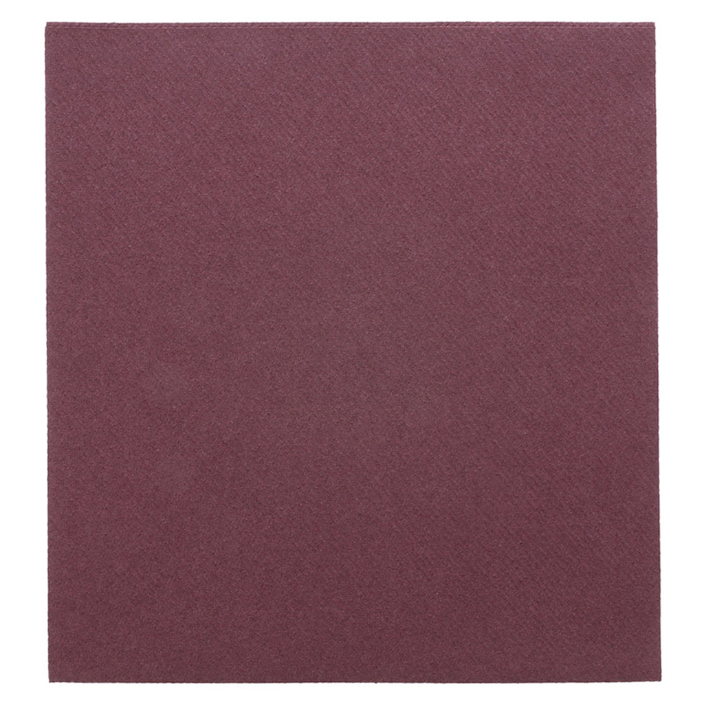 Serviettes 55g/m² 40x40cm prune airlaid style tissu - vendu par 700 (PU 0,154€)