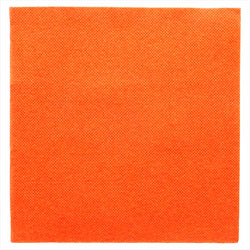 Serviettes ecolabel 'Ouate gaufrée (Double point)' 18g/m² 33x33cm orange ouate - carton de 1200