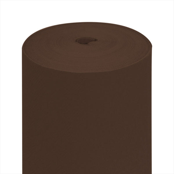 Tête-à-tête pré. 120cm (20 feu.) 55 g/m² 40x240 cm chocolat airlaid style tissu - vendu par 6 (PU 9,5€)