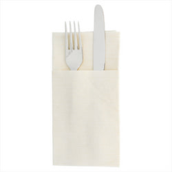 Serviettes kangourou 'like linen' 70g/m² 40x40cm creme like linen - carton de 700