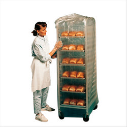 50 U. HOUSSES POUR CHARIOTS 15µ 67+66x204 CM TRANSPARENT  PEHD - vendu par 1 unités (Prix unitaire = 29,5 euros)