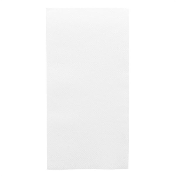 Serviettes pliage 1/8 45g/m² 40x40cm blanc airlaid style tissu - vendu par 750 (PU 0,084€)